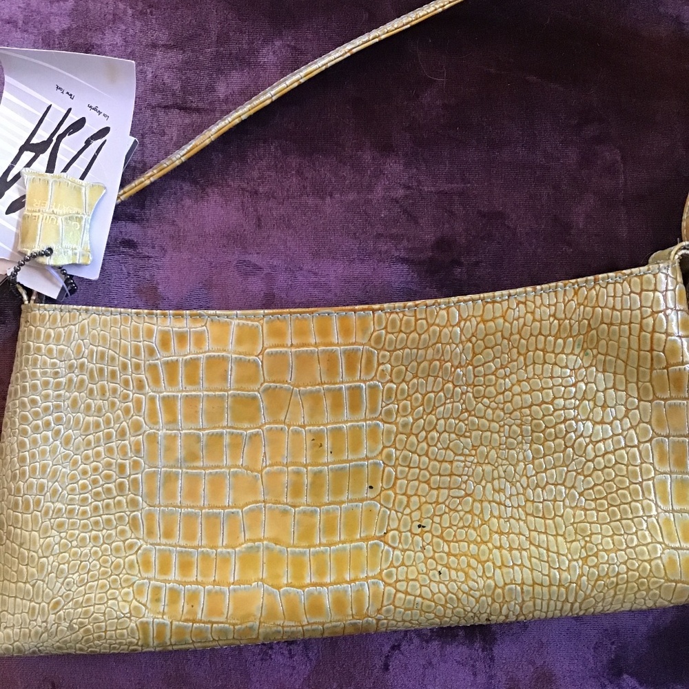 Yellow DSA Genuine Leather Purse